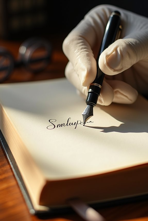 legible ink lasting inscription