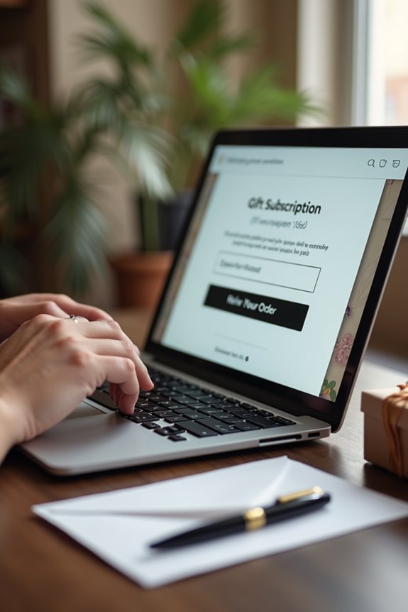 How to Give a Gift Subscription 4 review details before checkout