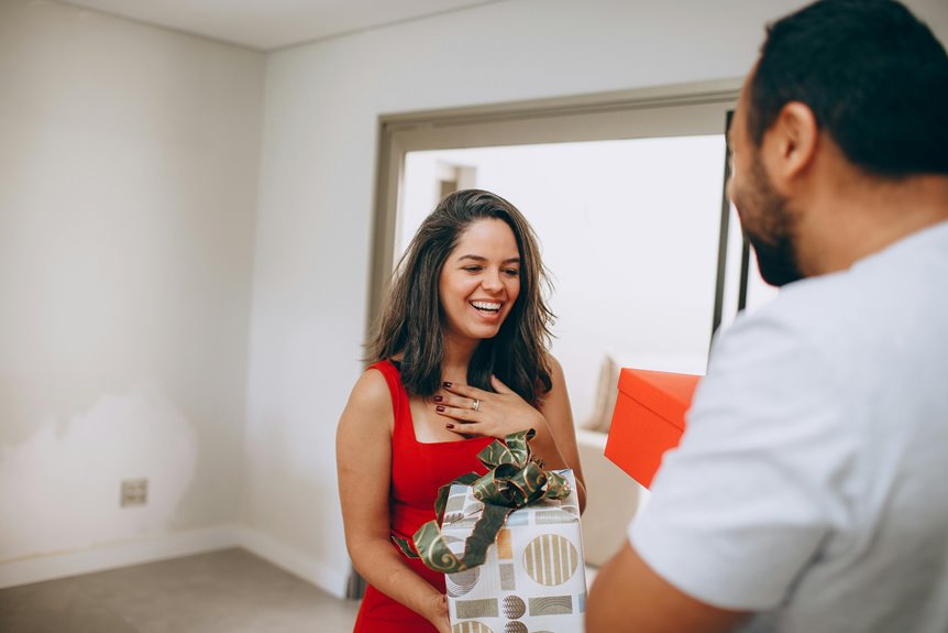 say thank you with gift