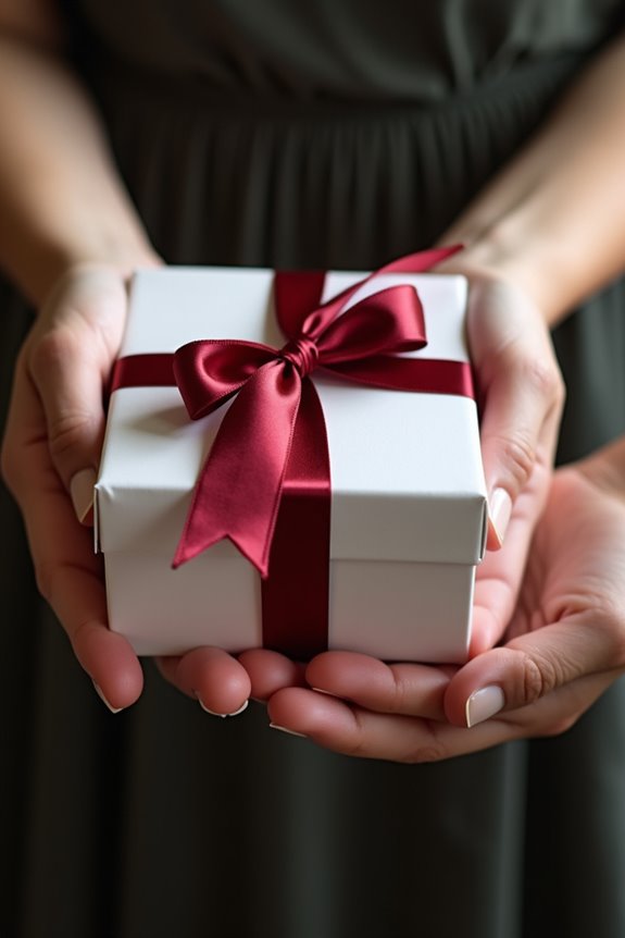 two handed gift humble gestures