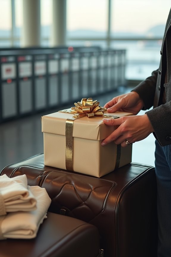 wrap gifts with minimal tape fabric no scissors